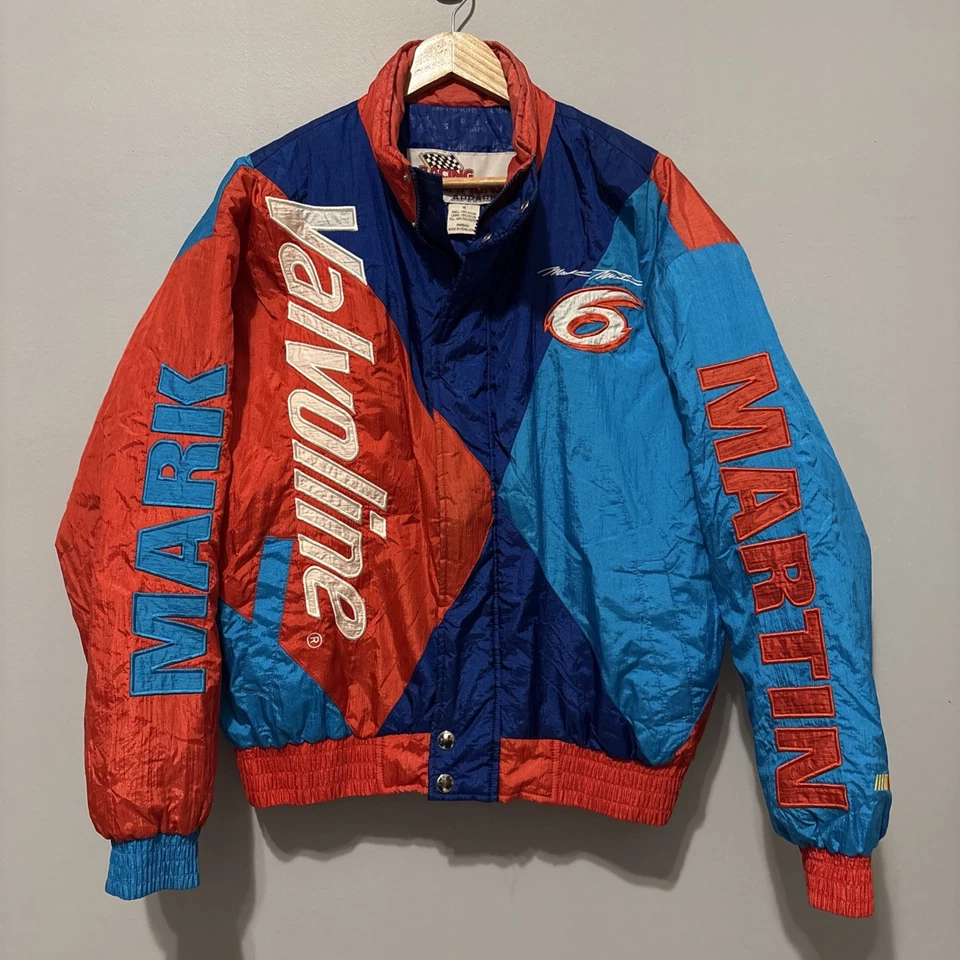 Vintage 90’s Mark Martin Valvoline Racing NASCAR Jacket Vintage Size Medium - Image 1 of 4