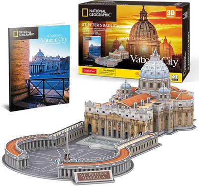 Puzzle 3D per Adulti Kit Modello Basilica Di San Pietro National Geographic, Puz - Immagine 1 di 4
