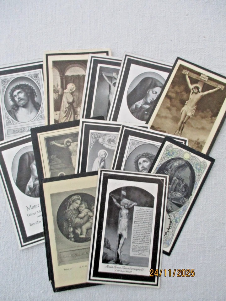 Totenzettel Sterbebilder 1930 - 1934  Konvolut Eifel 12 Stück - Bild 1 von 4