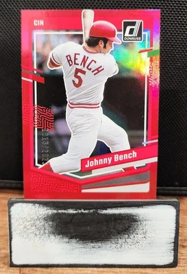 Johnny Bench 2023 Donruss 175 Holo Rojo #1913/2023 Rojos Foto 1 de 3