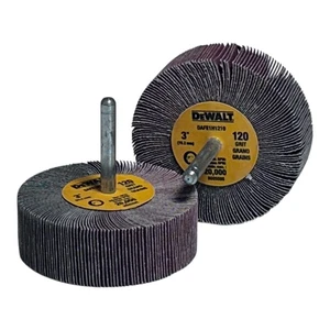 (10) DEWALT DAFE1H1210 3 pulgadas por 1 pulgada por 1/4 pulgada HP, 120 rueda de aleta de grano - Imagen 1 de 3