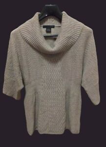 Calvin  Klein  Jeans Women's Knitted Sweater Sleeve Kimano Grey Cotton Blend M