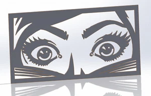 11 DXF File CNC g-code Industrial Laser Cut SEE Nr.1 PANEL decorative Nr.0720 - Picture 1 of 24