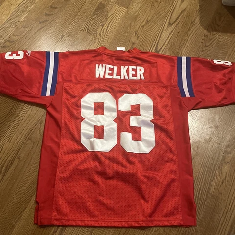 Wes Welker New England Patriots jersey kids size XL 16-18 red Reebok Cover