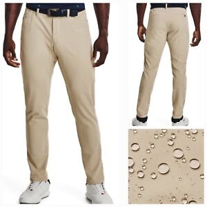Under Armour Men's UA Drive 5 Pocket Golf Pants Khaki Size 38 x 38 NEW MSRP $85