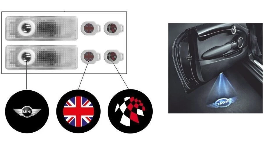 Original MINI LED Türprojektoren für alle MINI Fahrzeuge 63312468387 - Bild 1 von 1