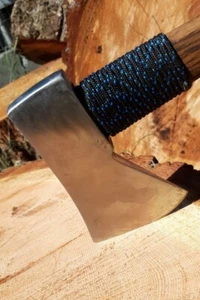 Custom Rhineland Pattern Chopping/Throwing Axe 2.38 lb total on old 20" hickory - Picture 1 of 12