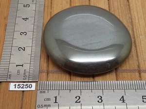 HEMATITE pierre plate naturelle galet 63,4g QUALITE AB anti douleur menstruation - Imagen 1 de 3