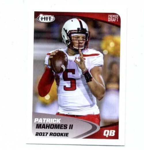 2017 -Patrick Mahomes II- Sage HIT Rookie Football Card #5 Kansas City Chiefs - Image 1 of 1