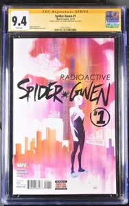 Spider-Gwen #1 Marvel Comics CGC SS 9.4 firmado y boceto Robbi Rodríguez - Imagen 1 de 2