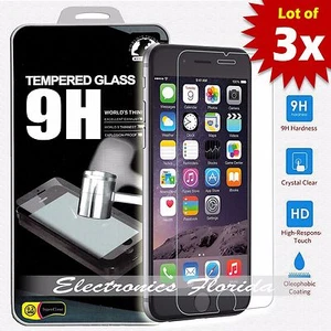 [3 Pack] for iPhone 8 Plus Tempered Glass Screen Protector (A+ Quality)  - Picture 1 of 4