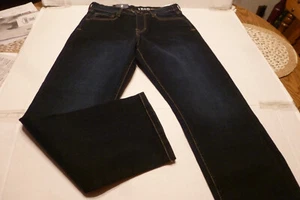 Men's 32x30 Izod Straight Leg Relaxed Fit At Waist Dark Blue Jeans New With Tag - Picture 1 of 2