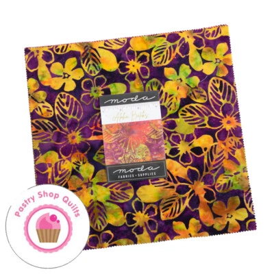 Moda ALOHA BATIKS Quilt Fabric Batik LAYER CAKE 42 10" Squares - Image 1 of 4