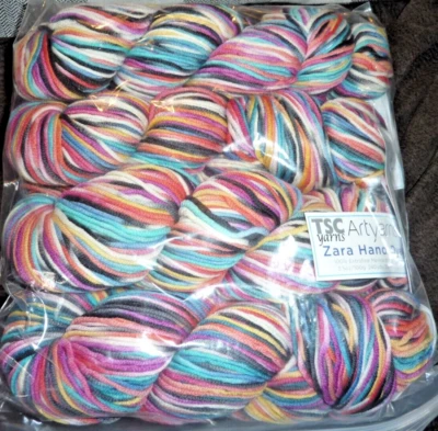 ARTYARNS - Lote de 4 madejas Zara teñidas a mano lana merino extrafina - Color Z-1 - NUEVAS Foto 1 de 3