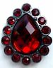 NEW Lindsay Phillips Mischka Red jeweled snaps set of 2 snaps 