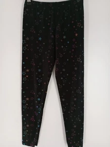 Vigoss Girls Size Medium 10-12 Star Leggings Black 009 - Picture 1 of 5