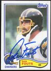 Dan Fouts Signed 1982 Topps #230 San Diego Chargers Autographed Card HOF AUTO Currently $2.99 on eBay
