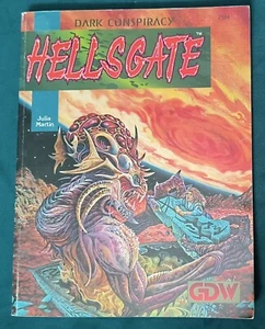 DARK CONSPIRACY HELLSGATE GDW ADVENTURE MODULE 2104 1992 JULIA MARTIN HORROR - Picture 1 of 7