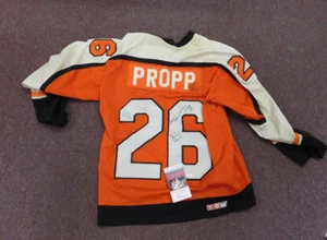 Brian Propp Philadelphia Flyers MULTI Signed CCM Jersey PROPP, BARBER, PLUS W JS - Picture 1 of 5