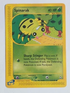 Pokémon TCG Spinarak Aquapolis 111/147 Regular Common - Picture 1 of 10