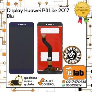 DISPLAY LCD TOUCH SCREEN PER HUAWEI P8 LITE 2017 BLU PRA-LX1 LX3 SCHERMO VETRO