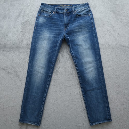 American Eagle Jeans Mens Size 33x32 Blue Skinny Extreme Flex Denim