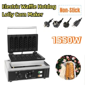 1550W Commercial Waffle Maker Machine Electric Hotdog Waffle Lolly Corn Makers - Picture 1 of 12