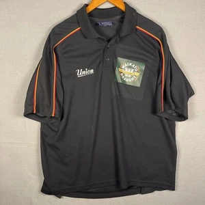 Waikato Chiefs Polo Shirt XL Black New Zealand Rugby Union Draught - Picture 1 of 7