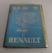 Werkstatthandbuch Renault Diesel Motor Typ 852 11/1979