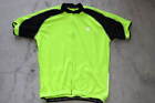 Canari Cycling Jersey Womens L Green Black Short Sleeve Full Zip