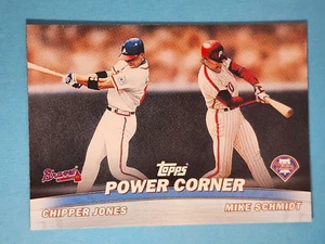 2001 Topps Combos "Power Corner" Chipper Jones Mike Schmidt #TC2 ⚾ - Picture 1 of 2