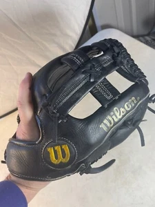 Guante de Softbol Wilson Cuero Negro Grande Derecha 13”, A9860 OS 5 “Pro Select” - Imagen 1 de 9
