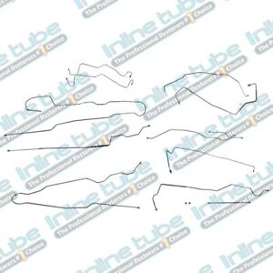 1999-2003 Ford F250 F350 Crew Cab Shortned Brake Line Set Kit 4Wd Abs Stainless