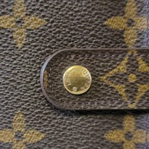 Echte Louis Vuitton Monogramm Reißverschluss kompakte Clutch Geldbörse Made in USA - Bild 1 von 13