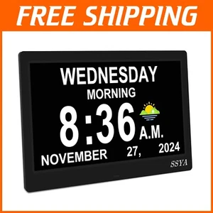 Ultra-Large 11.5" Digital Clock for Seniors - Full Day Display & Photo Support - Picture 1 of 8