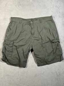 Ring Of Fire Cargo Shorts Mens 33x9 Green Relaxed Fit Cotton Outdoors Hiking - Picture 1 of 11