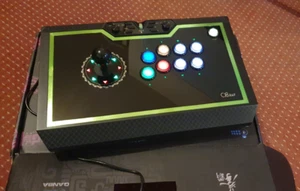 Qanba Q8 Silent Arcade Joystick Q8-GR [Silent Lever & RGB LED Buttons] PC ONLY - Afbeelding 1 van 12