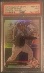 2017 Bowman Draft #BD-200 Gleyber Torres Chrome Refractor Yankees PSA 9 - Bild 1 von 2