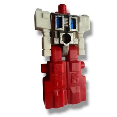 Takara Robotech Blockman Robolinks RED & WHITE w/ Blue Chest 1984 Japan 2" Fig - Image 1 of 2