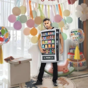 Funny Vending Machine Costume Halloween Props Cosplay Suit for Carnival - Picture 1 of 7