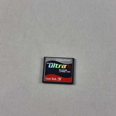 512MB SANDISK ULTRA II COMPACT FLASH CF COMPACTFLASH MEMORY CARD - Image 1 of 4