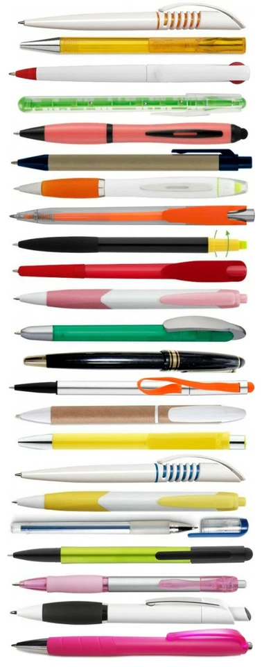 50 Kugelschreiber Kuli Kulis Stifte bunt gemischt Schreiber Druckkugelschreiber