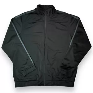 STARTER Mens Tracksuit Top Jacket Size L 42/44 Black Grey Polyester Lightweight - Picture 1 of 10