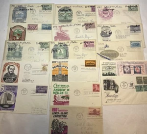 US 1950s lot of 16 FDC - Cachet Craft/Staehle and other cachets - Picture 1 of 1