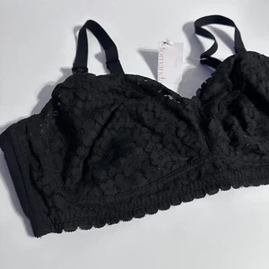 Momanda Nursing Bra Womens Size 42B Black Lace Pumping Hands Free Support - Picture 1 of 6