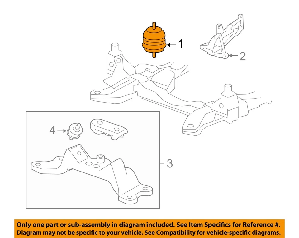 Cadillac GM OEM 08-14 CTS-Engine Motor Mount/Torque Strut 22783392 - Image 1 of 2