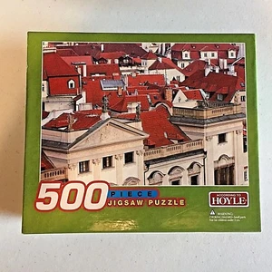 Jigsaw Puzzle Hoyle 500 Piece Size 13.5" x 19" Red Roof Top New Sealed - Picture 1 of 10