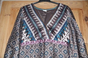 Esprit Boho Tunic A Line Cut Dress With Three Quarter Sleeves size 8 UK - Picture 1 of 14