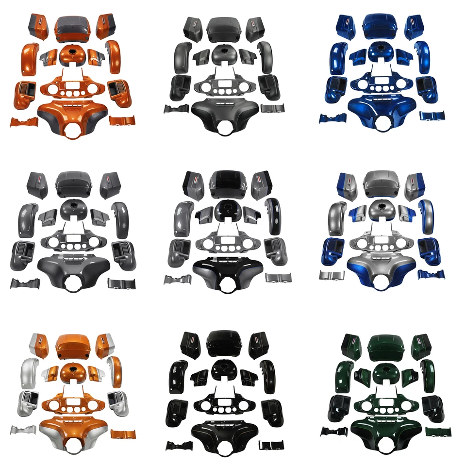 Juego de pintura de carrocería de carenado apto para Harley Davidson Ultra Limited 2014-2024 Foto 1 de 1