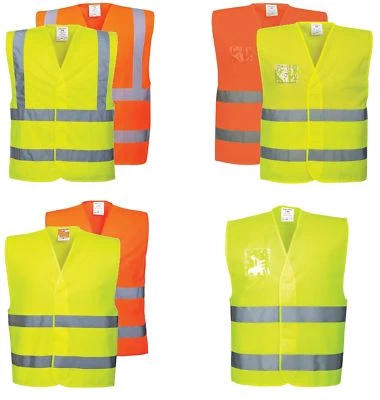 Warnweste Weste Warnschutzweste EN ISO 20471 KLASSE 2 Sicherheitsweste Gr.S-7XL